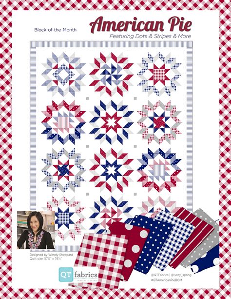 american pie block of the month|american pie quilt pattern.